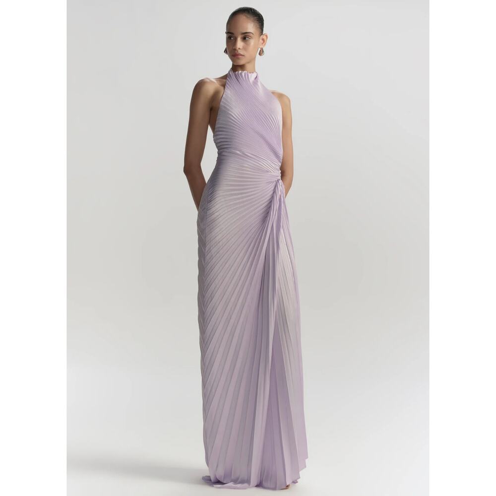 ALC Romy Pleated Satin Gown - Picture 3 of 12
